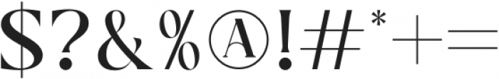 The Mondela Catalisa Serif otf (400) Font OTHER CHARS