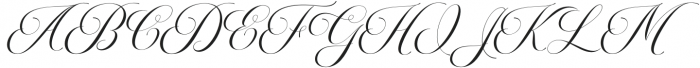 The Moritza Italic Regular otf (400) Font UPPERCASE