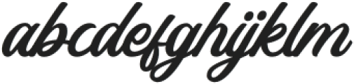 The Morydane Regular otf (400) Font LOWERCASE