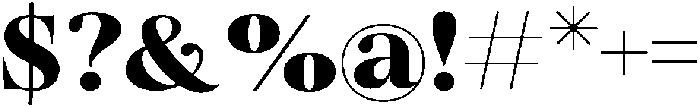 The Nagifte Regular otf (400) Font OTHER CHARS
