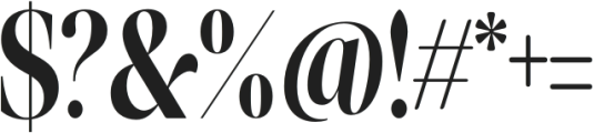 The New Elegance Condensed otf (400) Font OTHER CHARS