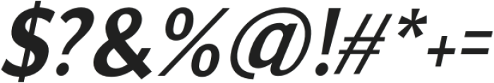 The New Elegance Sans Light Italic otf (300) Font OTHER CHARS