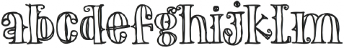 The Old Forest Outline otf (400) Font LOWERCASE