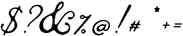 The Old Habit Regular otf (400) Font OTHER CHARS