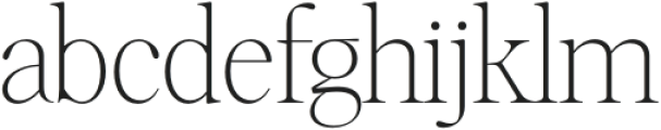 The One Extra Light otf (200) Font LOWERCASE