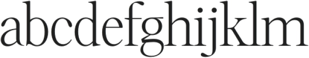 The One Light otf (300) Font LOWERCASE