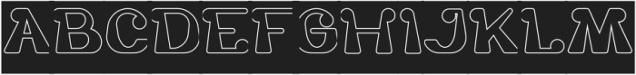 The One and Only-Hollow-inverse otf (400) Font UPPERCASE