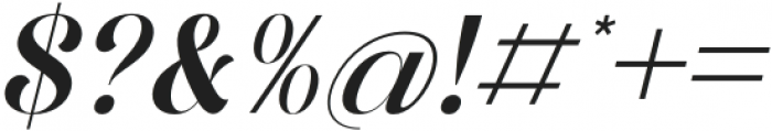 The Pablo Meganta Serif Italic otf (400) Font OTHER CHARS