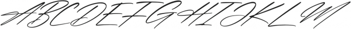 The Pablo Meganta Signature Ita Italic otf (400) Font UPPERCASE