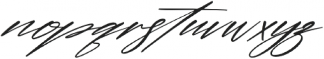 The Pablo Meganta Signature Ita Italic otf (400) Font LOWERCASE