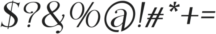 The Paloma Italic ttf (400) Font OTHER CHARS