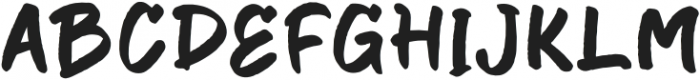 The Patteroni Regular otf (400) Font UPPERCASE