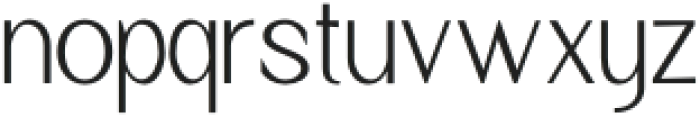 The Pavefloz Regular otf (400) Font LOWERCASE