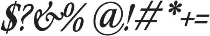 The Picnic Club Italic Bold Italic otf (700) Font OTHER CHARS