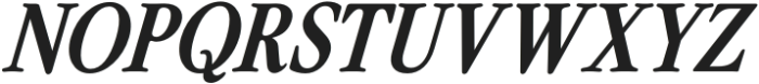 The Picnic Club Italic Bold Italic otf (700) Font UPPERCASE