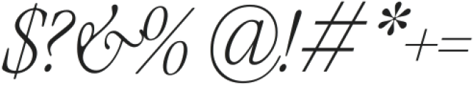 The Picnic Club Italic Thin Italic ttf (100) Font OTHER CHARS