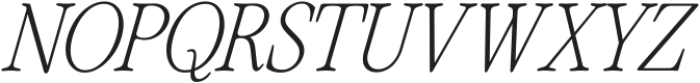 The Picnic Club Italic Thin Italic ttf (100) Font UPPERCASE