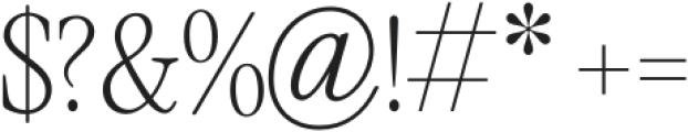 The Picnic Club Thin otf (100) Font OTHER CHARS