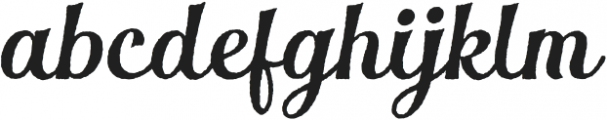 The Pincher Brothers Script Rough otf (400) Font LOWERCASE
