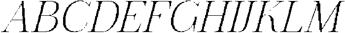 The Pixel Editorial Italic otf (400) Font UPPERCASE