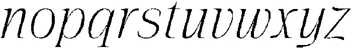 The Pixel Editorial Italic otf (400) Font LOWERCASE