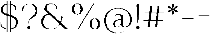 The Pixel Editorial Regular otf (400) Font OTHER CHARS