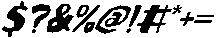 The Popcuts Slant otf (400) Font OTHER CHARS