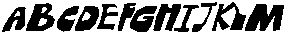 The Popcuts Slant otf (400) Font UPPERCASE