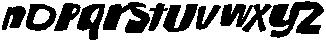 The Popcuts Slant otf (400) Font LOWERCASE