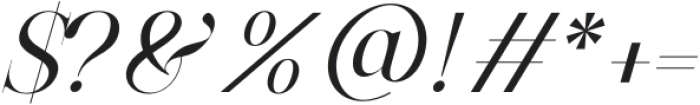 The Portray Italic otf (400) Font OTHER CHARS