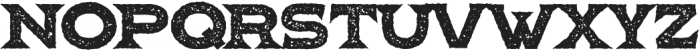 The Pretender Exp Serif Bold Pressed otf (700) Font UPPERCASE