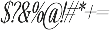 The Qualified Extra Light Condensed Italic otf (200) Font OTHER CHARS