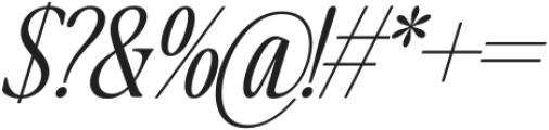 The Qualified Extra Light Italic otf (200) Font OTHER CHARS
