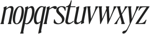 The Qualified Extra Light Slanted otf (200) Font LOWERCASE