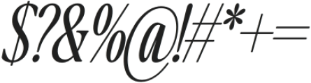 The Qualified Light Condensed Italic otf (300) Font OTHER CHARS