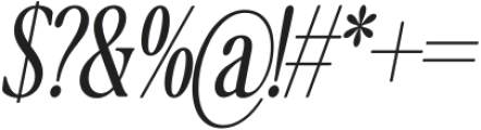 The Qualified Light Slanted Condensed otf (300) Font OTHER CHARS
