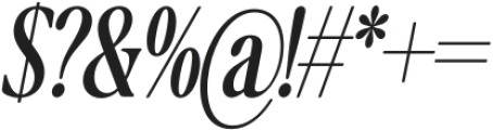 The Qualified Medium Slanted Condensed otf (500) Font OTHER CHARS