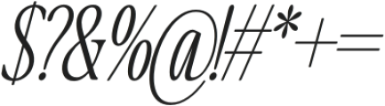The Qualified Thin Condensed Italic otf (100) Font OTHER CHARS