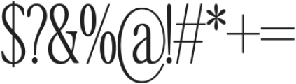 The Qualified Thin Condensed otf (100) Font OTHER CHARS