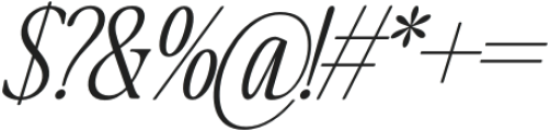 The Qualified Thin Italic otf (100) Font OTHER CHARS