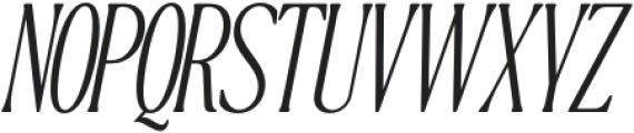 The Qualified Thin Slanted Condensed otf (100) Font UPPERCASE