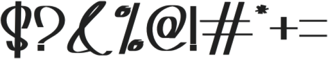 The Queneer Regular otf (400) Font OTHER CHARS