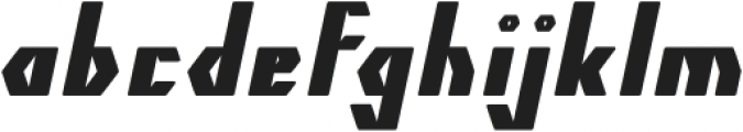 The Quick Bold Italic otf (700) Font LOWERCASE