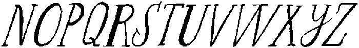 The ROMANTIC Font Oblique2 otf (400) Font UPPERCASE
