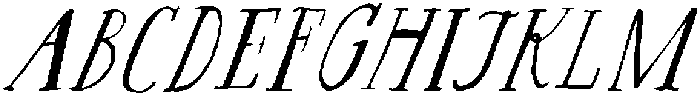 The ROMANTIC Font Oblique3 otf (400) Font UPPERCASE