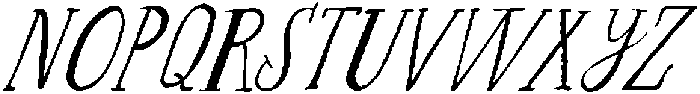 The ROMANTIC Font Oblique3 otf (400) Font UPPERCASE