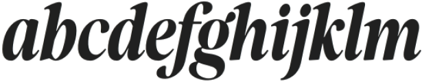 The Reading Display Condensed Italic otf (400) Font LOWERCASE