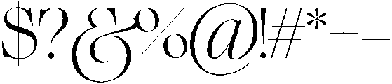 The Regals Bold otf (700) Font OTHER CHARS