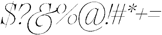 The Regals Italic otf (400) Font OTHER CHARS