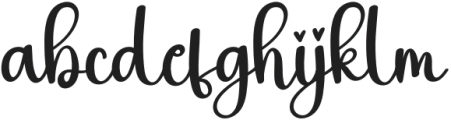 The Right Regular otf (400) Font LOWERCASE